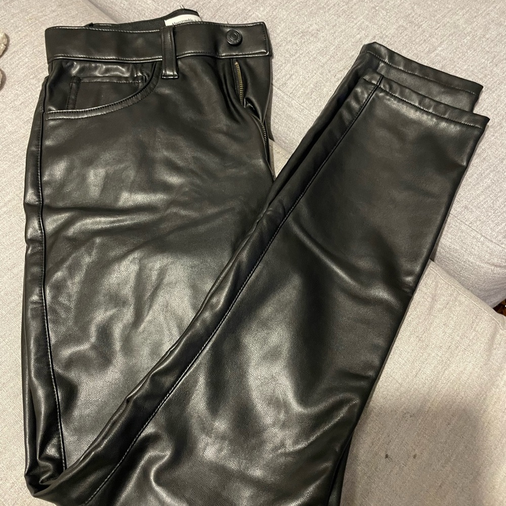 Black leather pants